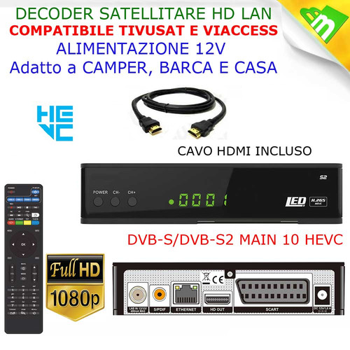Decoder satellitare wifi - hd+wifi, ok