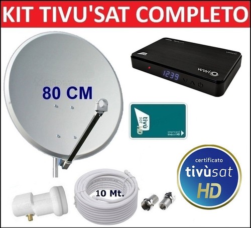 Kit parabola satellitare cm - parabola, 80