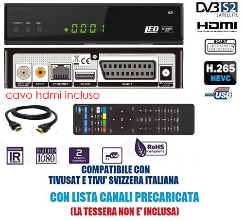 Ricevitore satellitare full - ricevitore,